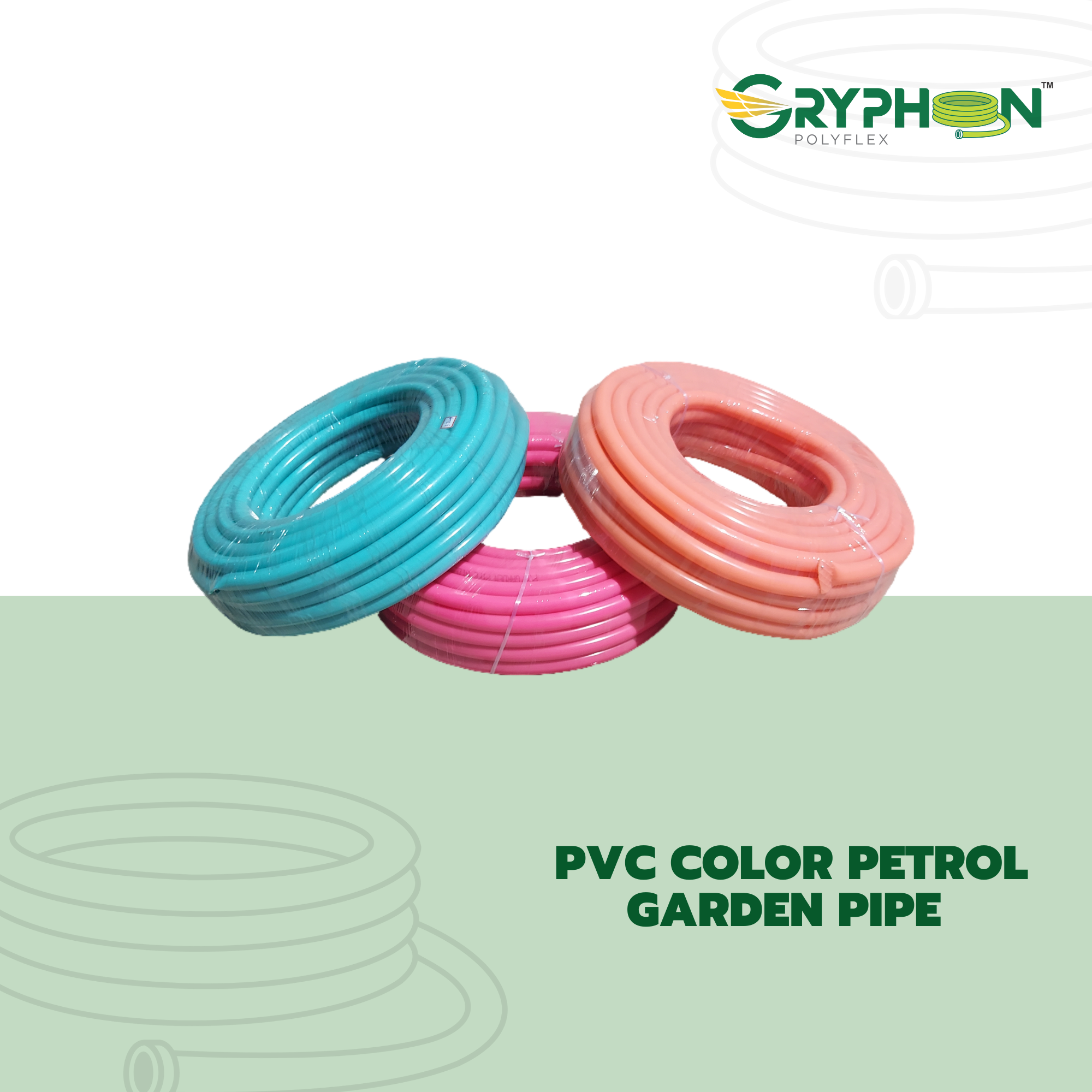 pvc color petrol garden pipe